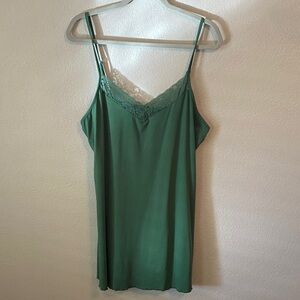 Green Lace Trim Lingerie